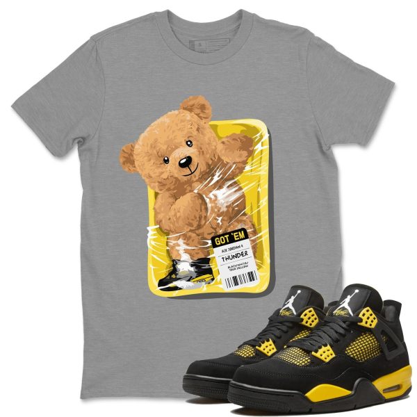 Packaged Bear Unisex Crew Neck Sneaker Matching Tee Shirt To Match 4s Thunder Jezsport.com