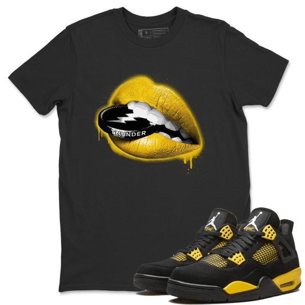 Lips Coin Unisex Crew Neck Sneaker Matching Tee Shirt To Match 4s Thunder Jezsport.com