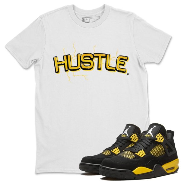 Electric Hustle Unisex Crew Neck Sneaker Matching Tee Shirt To Match 4s Thunder Jezsport.com