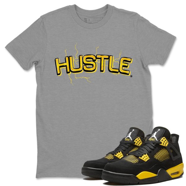 Electric Hustle Unisex Crew Neck Sneaker Matching Tee Shirt To Match 4s Thunder Jezsport.com