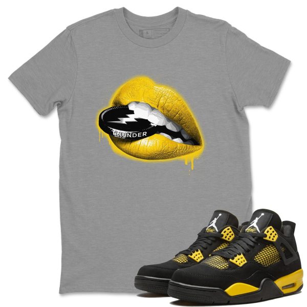 Lips Coin Unisex Crew Neck Sneaker Matching Tee Shirt To Match 4s Thunder Jezsport.com