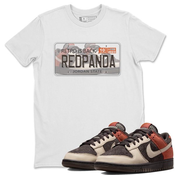 Sneaker Plate Unisex Crew Neck Sneaker Matching Tee Shirt To Match Red Panda Jezsport.com