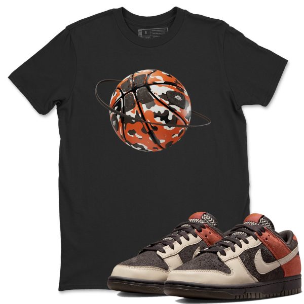 Camo Basketball Planet Unisex Crew Neck Sneaker Matching Tee Shirt To Match Red Panda Jezsport.com