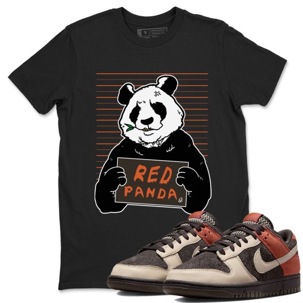 Mugshot Unisex Crew Neck Sneaker Matching Tee Shirt To Match Red Panda Jezsport.com