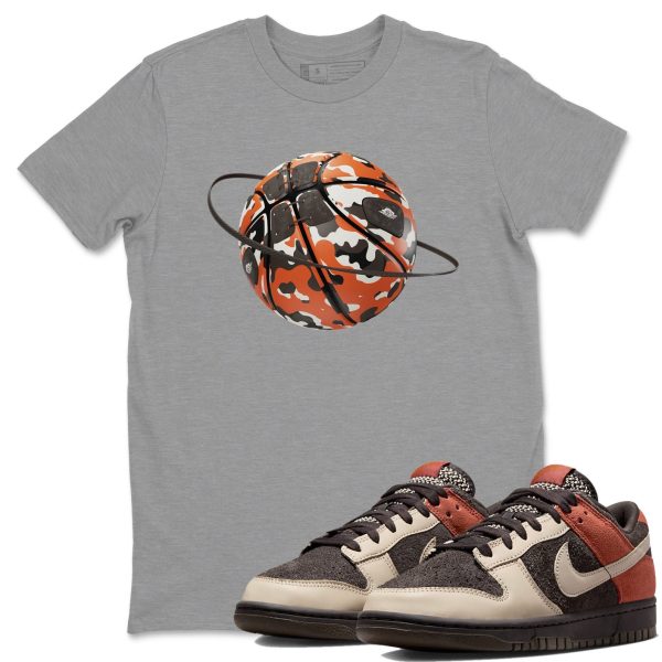 Camo Basketball Planet Unisex Crew Neck Sneaker Matching Tee Shirt To Match Red Panda Jezsport.com