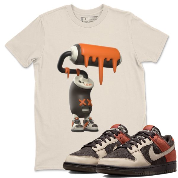 3D Paint Roller Unisex Crew Neck Sneaker Matching Tee Shirt To Match Red Panda Jezsport.com