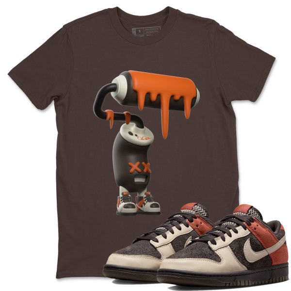 3D Paint Roller Unisex Crew Neck Sneaker Matching Tee Shirt To Match Red Panda Jezsport.com