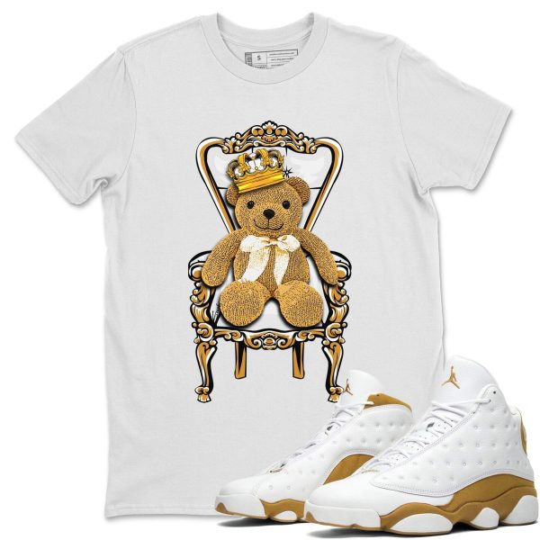 Royal Bear Unisex Crew Neck Sneaker Matching Tee Shirt To Match 13s Wheat Jezsport.com