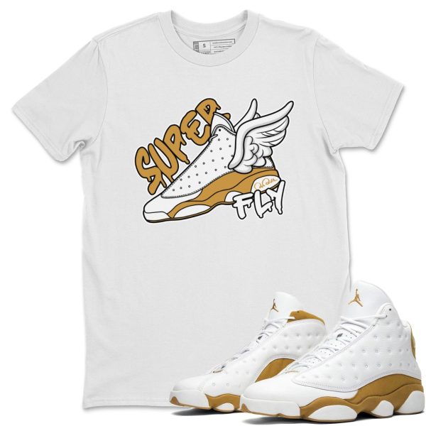 Super Fly Unisex Crew Neck Sneaker Matching Tee Shirt To Match 13s Wheat Jezsport.com