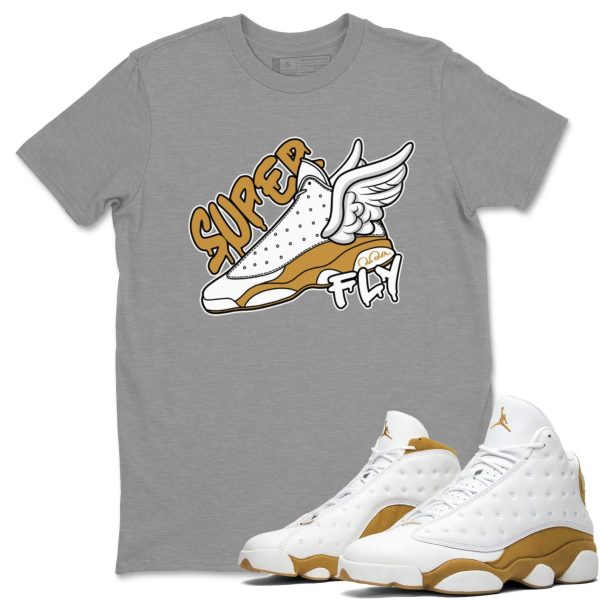 Super Fly Unisex Crew Neck Sneaker Matching Tee Shirt To Match 13s Wheat Jezsport.com