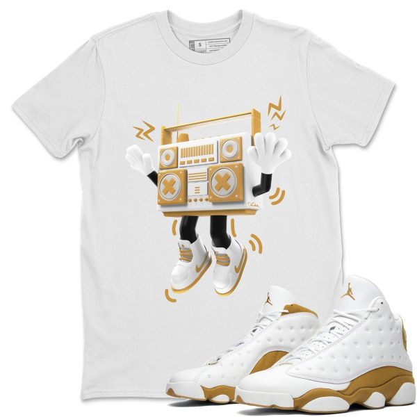 90s Radio Boy Unisex Crew Neck Sneaker Matching Tee Shirt To Match 13s Wheat Jezsport.com