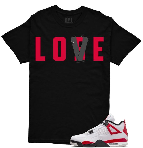 Red Cement 4s Matching Shirts, Love Lose Tee Matching Jordan 4 Red Cement Jezsport.com