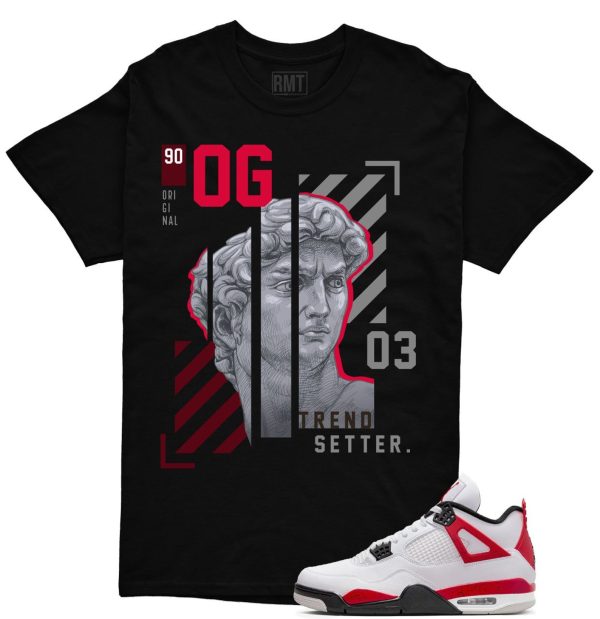 Red Cement 4s Matching Shirts, Trend Setter Tee Matching Jordan 4 Red Cement Jezsport.com