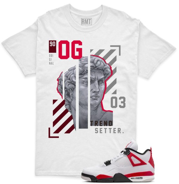 Red Cement 4s Matching Shirts, Trend Setter Tee Matching Jordan 4 Red Cement Jezsport.com