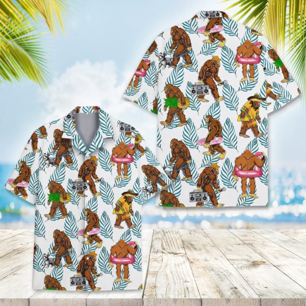 Bigfoot Hawaiian Shirt, Summer For Men and Women Jezsport.com