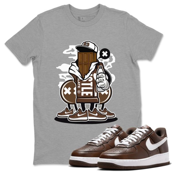 Chocolate Squad Sneaker Tee - Casual Unisex Cotton Sneaker T-Shirt To Match Air Force 1 Chocolate Jezsport.com