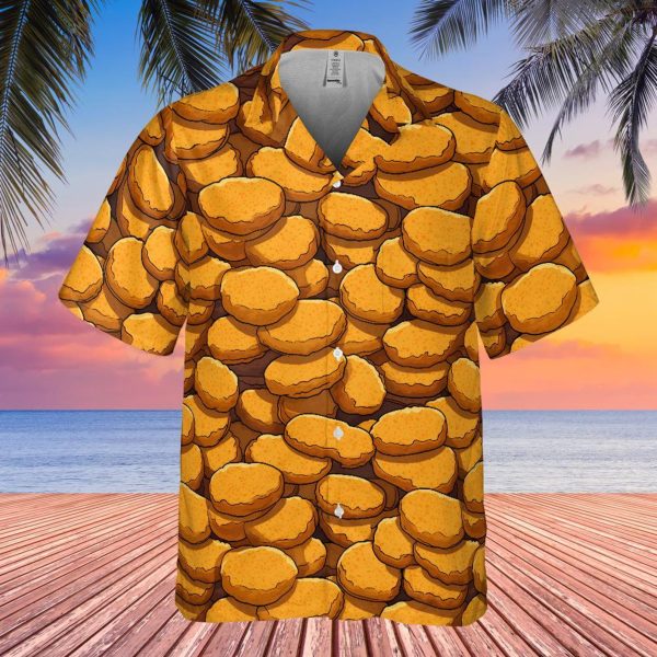 Chicken Nuggets Hawaiian Print Shirt, Summer For Men and Women Jezsport.com