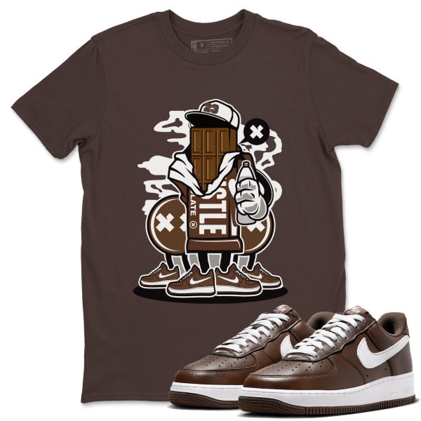 Chocolate Squad Sneaker Tee - Casual Unisex Cotton Sneaker T-Shirt To Match Air Force 1 Chocolate Jezsport.com