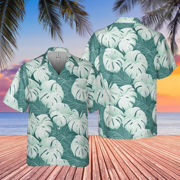 Monstera Hawaiian Shirt, Plant Aloha Shirt, Summer For Men and Women Jezsport.com