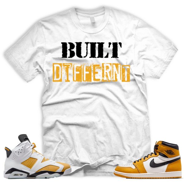 BD T-shirt 1 retro high yellow ochre black white Jezsport.com