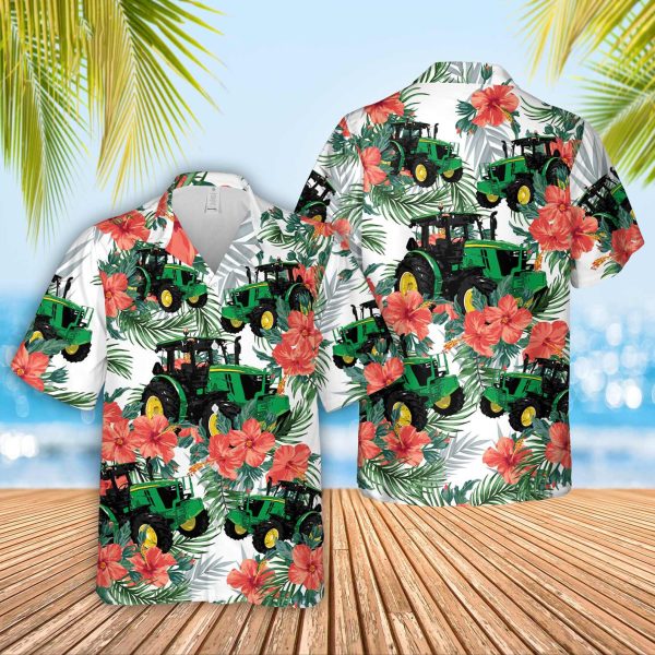 Tractor Hawaiian Flowers Hawaiian Shirt, Summer Shirt For Men and Women Jezsport.com