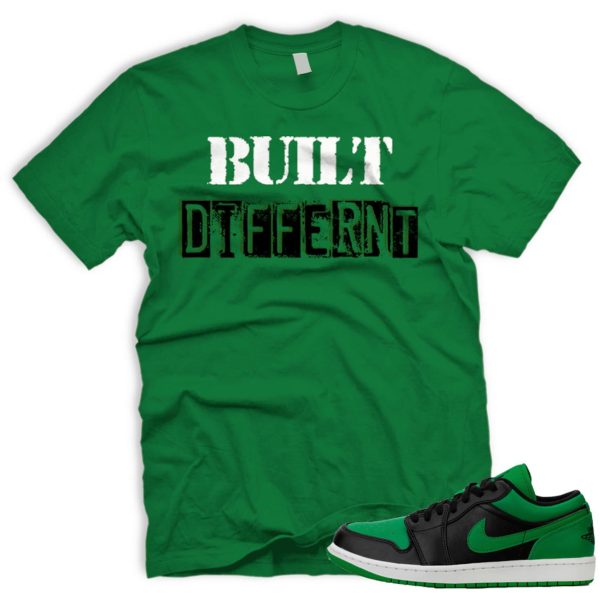 DFFRNT T Shirt to match Air J 1 Low Lucky Green Black White Jezsport.com