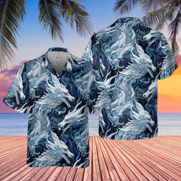 Ice Dragon Pocket Hawaiian Shirt, Summer For Men and Women Jezsport.com