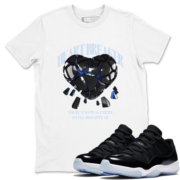 Heart Breaker Sneaker Tee - Unisex Cotton Sneaker Shirts To Match Jordans 11s Space Jezsport.com