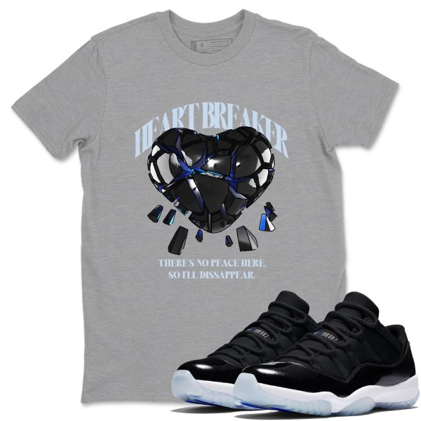 Heart Breaker Sneaker Tee - Unisex Cotton Sneaker Shirts To Match Jordans 11s Space Jezsport.com