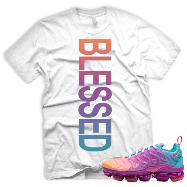 BLSSD T Shirt To Match N VaporMax Plus Multi Gradient Fuchsia Dream Bright Crimson Wmns Multicolor Jezsport.com