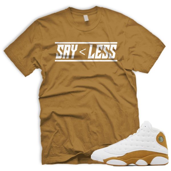 SAYLESS T Shirt To Match Wheat 13 AJ13 White Jezsport.com