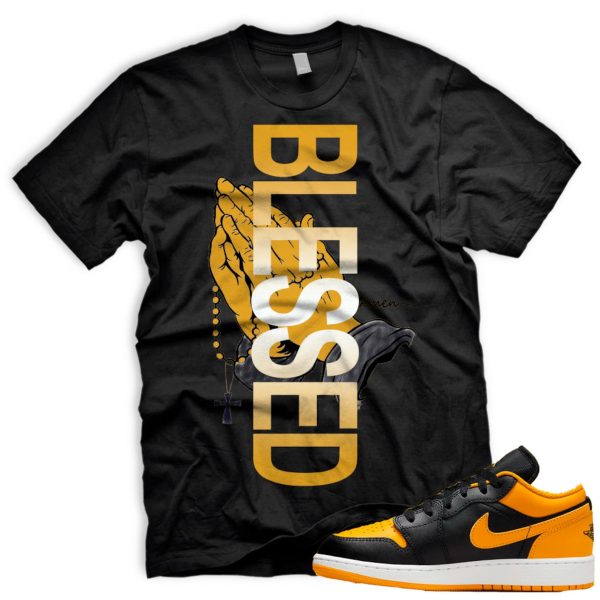 BLESSEDHANDS T Shirt To Match AJ1 Low Ochre Yellow Black Sail White 1 Retro High OG Jezsport.com