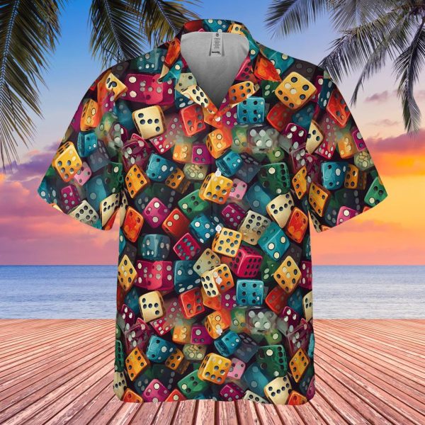 Abstract Dice Hawaiian Shirt, Summer For Men and Women Jezsport.com