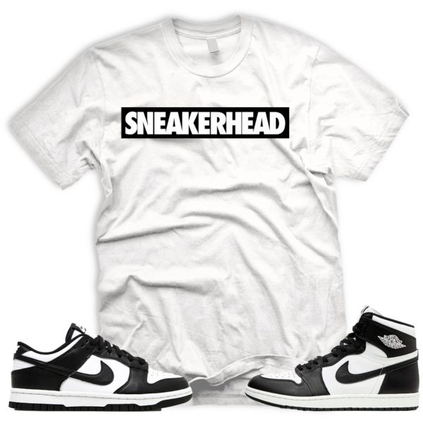 SNHD T Shirt To Match Dunk low AJ 1 High 85 White Black Panda og Jezsport.com