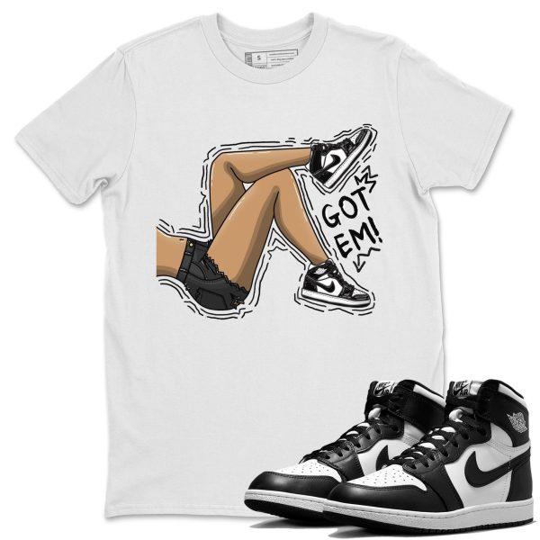 Got Em Legs Unisex Crew Neck Cotton Streetwear Brand 1s Black White Shirts To Match Sneakers Jezsport.com