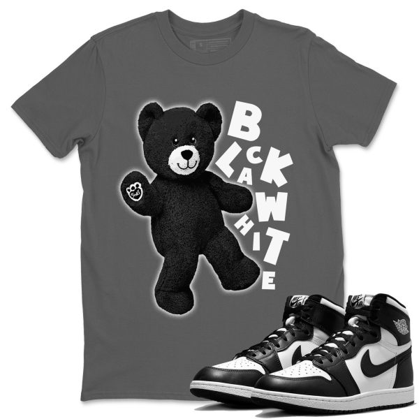 Hello Bear Unisex Crew Neck Cotton Streetwear Brand 1s Black White Shirts To Match Sneakers Jezsport.com