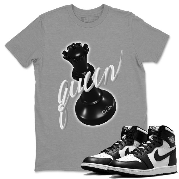 3D Queen Unisex Crew Neck Cotton Streetwear Brand 1s Black White Shirts To Match Sneakers Jezsport.com