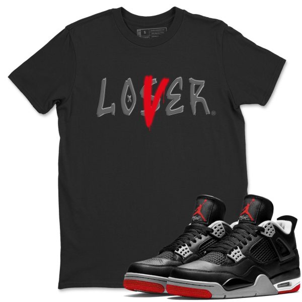 Loser Lover Unisex Crew Neck Cotton Streetwear Brand 4s Bred Reimagined Shirts To Match Sneakers Jezsport.com