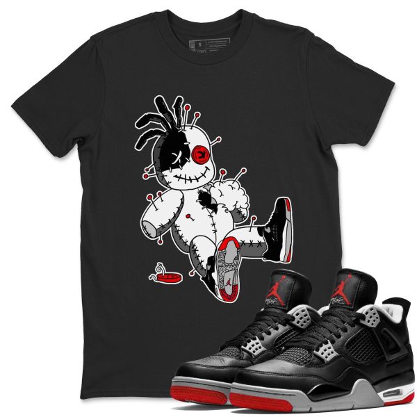 Voodoo Doll Unisex Crew Neck Cotton Streetwear Brand 4s Bred Reimagined Shirts To Match Sneakers Jezsport.com