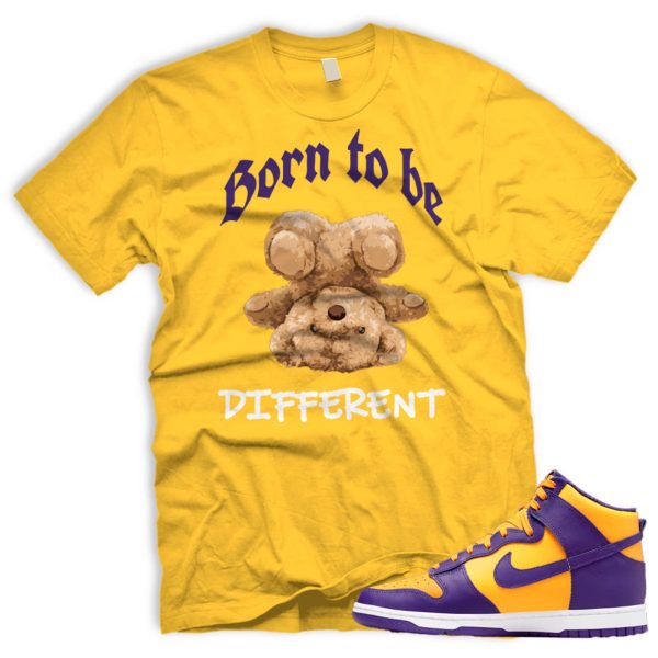 DFFRNT T Shirt To Match Dunk High Court Purple Team Gold 95 Jezsport.com