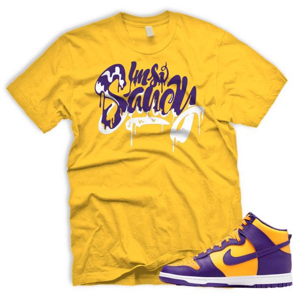 SAUCY T Shirt To Match Dunk High Court Purple Team Gold 95 Jezsport.com