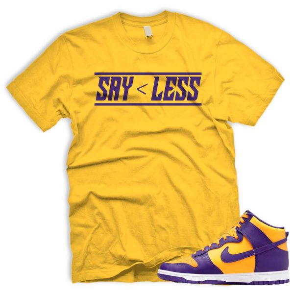 SAYLESS T Shirt To Match Dunk High Court Purple Team Gold 95 Jezsport.com