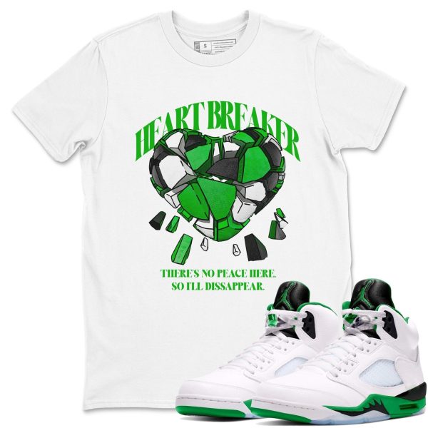 Heart Breaker Sneaker Tee - Unisex Cotton Sneaker Shirts To Match Jordans 5s Lucky Green Jezsport.com