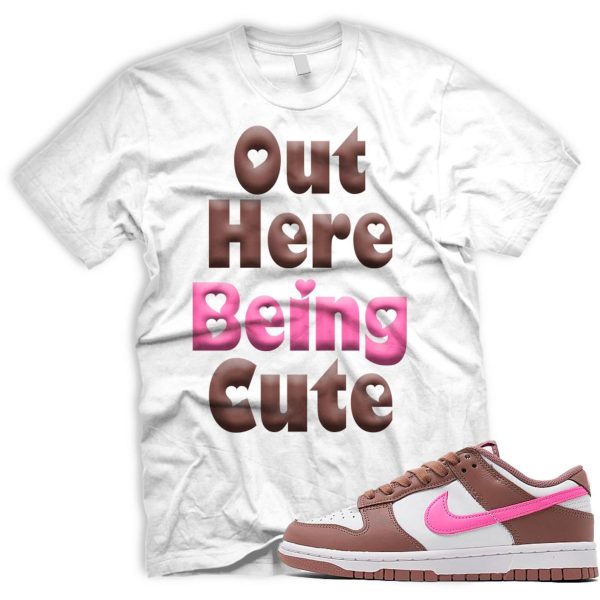 CUTE T Shirt To Match Retro Dunk Smokey Mauve Playful Pink White Brown Low Jezsport.com