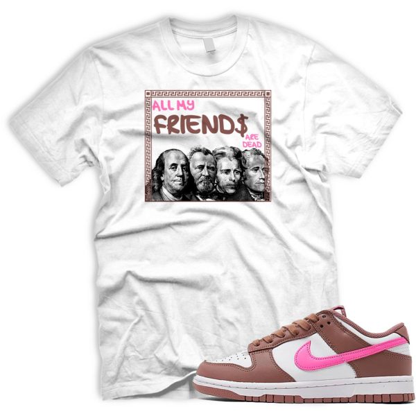 FRNDS T Shirt To Match Retro Dunk Smokey Mauve Playful Pink White Brown Low Jezsport.com