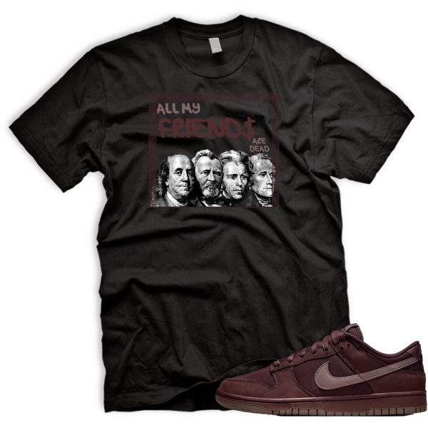 FRNDS T Shirt To Match Dunk Low Burgundy Crush City Dark Team Red Earth Dark Pony University Jezsport.com