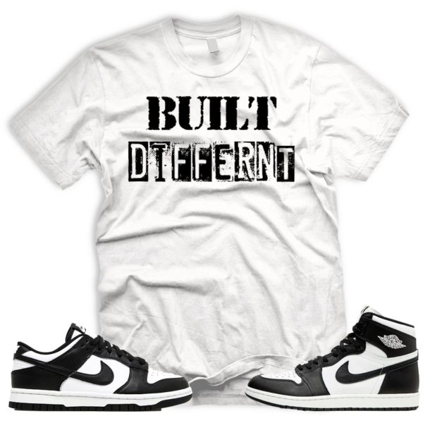 BD T Shirt To Match Dunk low AJ 1 High 85 White Black Panda og Jezsport.com