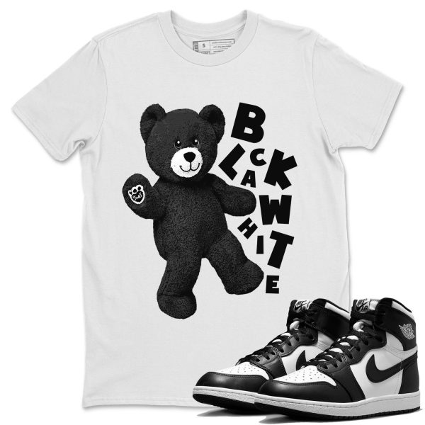 Hello Bear Unisex Crew Neck Cotton Streetwear Brand 1s Black White Shirts To Match Sneakers Jezsport.com