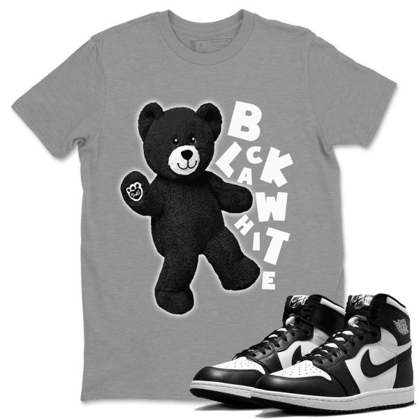 Hello Bear Unisex Crew Neck Cotton Streetwear Brand 1s Black White Shirts To Match Sneakers Jezsport.com