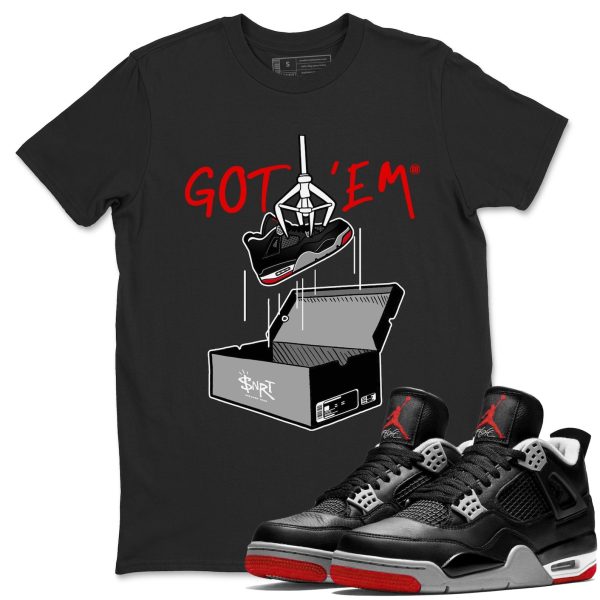 New Treasure Hunter Unisex Crew Neck Cotton Streetwear Brand 4s Bred Reimagined Shirts To Match Sneakers Jezsport.com